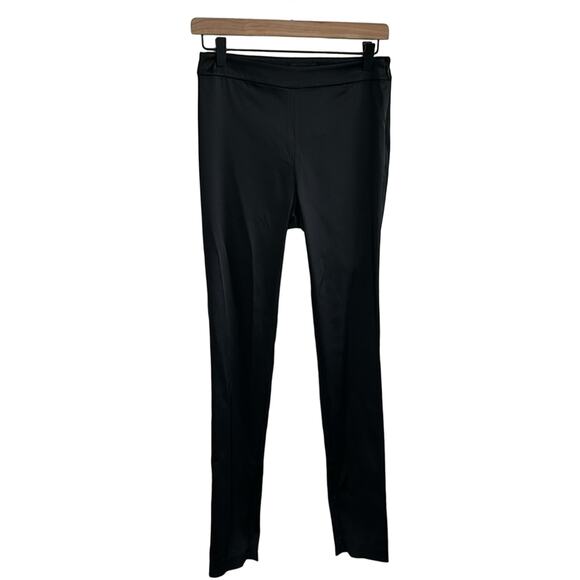 Theory Seamed Satin Legging Ankle Zippers - Picture 5 of 11